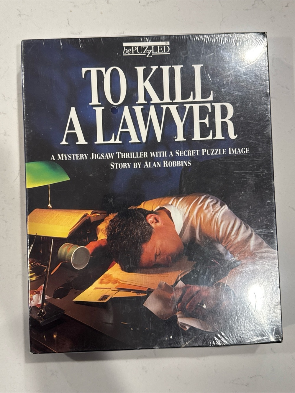 Vintage bePuzzled To Kill A Lawyer Mystery Jigsaw Puzzle Sealed 500 Pc NOS